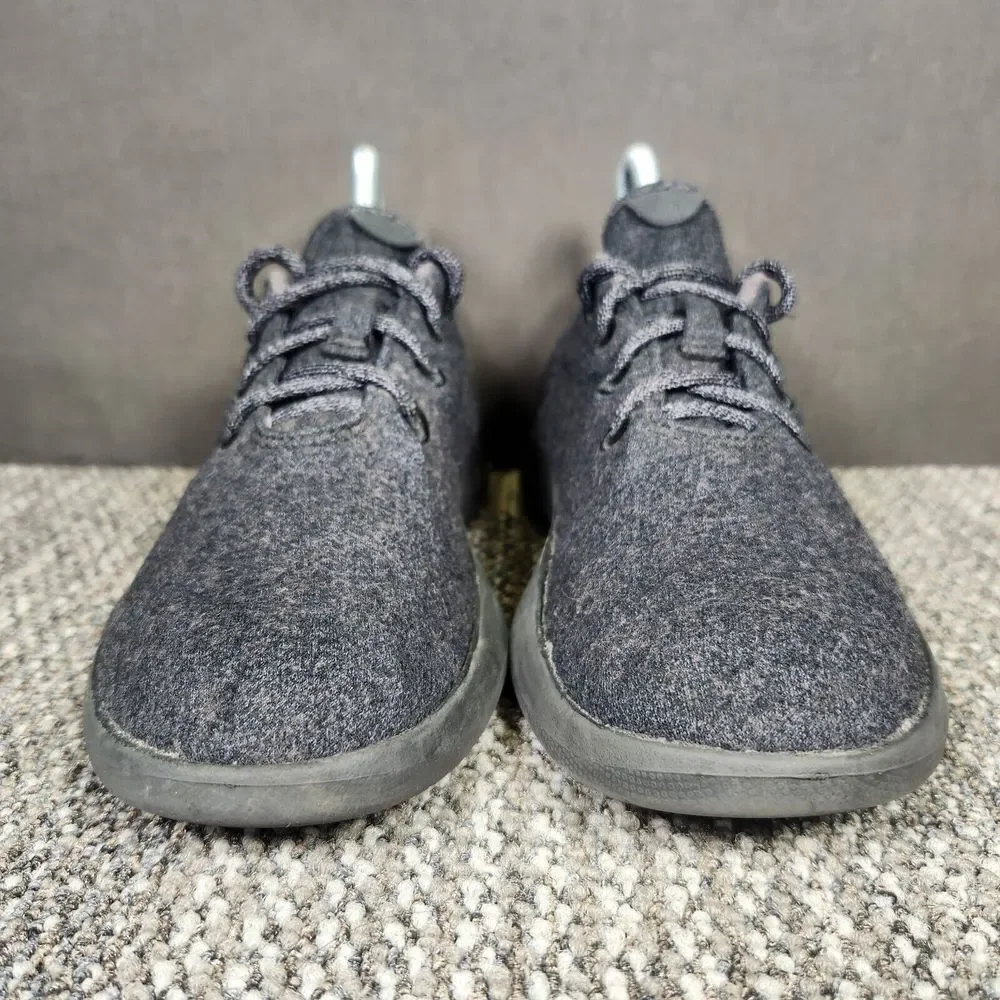 Allbirds Wool Runners Womens 8 Black Gray Sneakers Athletic Classic Casual Shoes
